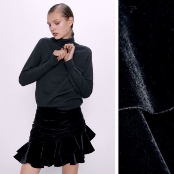 Zara Draped Mini Skirt - Picture 4 of 4